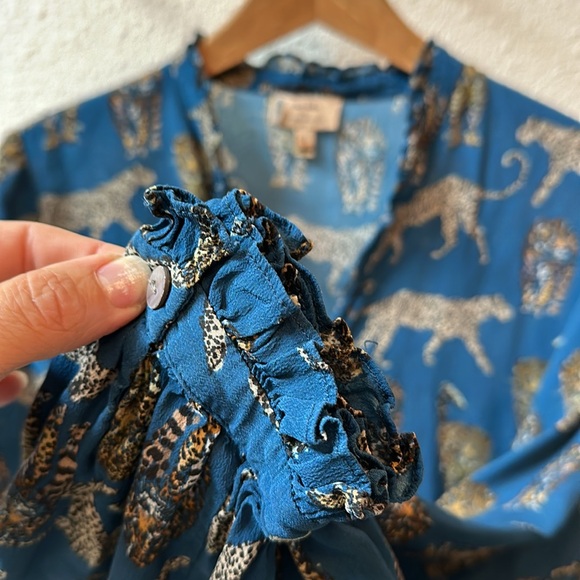 🔥KACHEL X Anthropologie Cheetah blouse - Picture 6 of 16